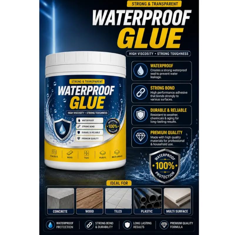 Transparent waterproof glue