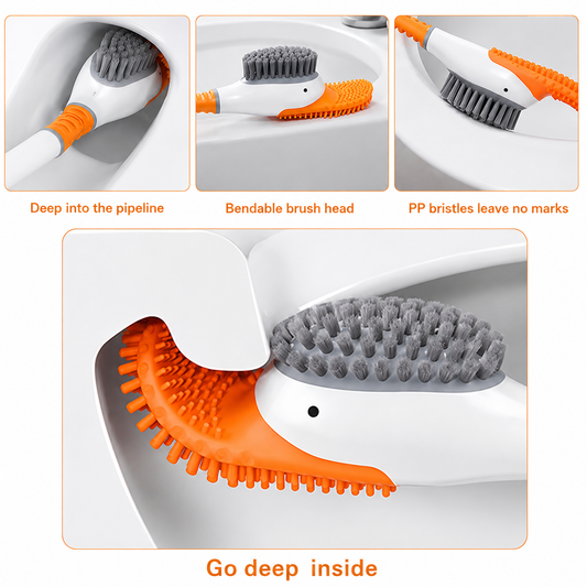 Duck Shape Silicone Bathroom Toilet Brush