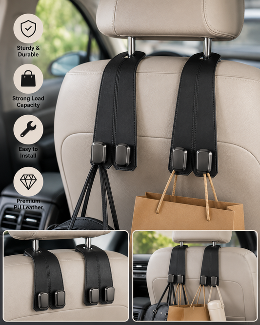 Car Hooks for Headrest (Pack of 2)