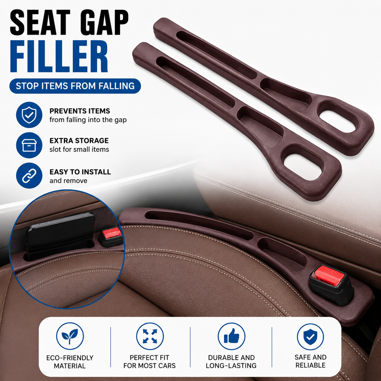 Car Seat Gap Filler(pack of 2)